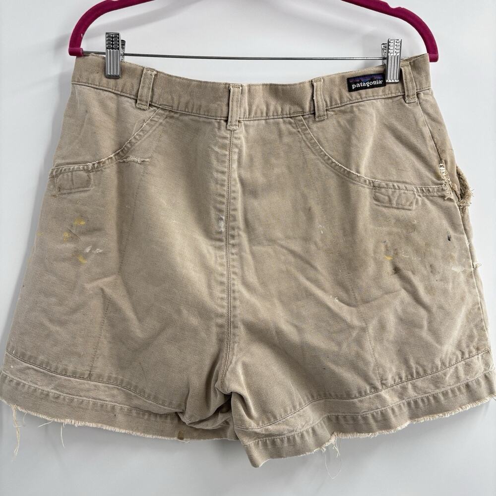 Vtg Patagonia Shorts Mens 36 Thrashed Stand Up Patched Holes Distressed - Picture 3 of 13